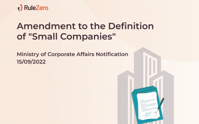 New Definition for small companies - MCA